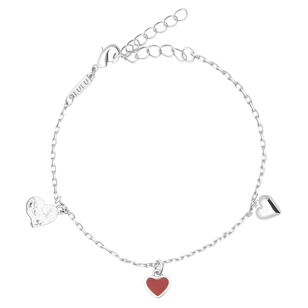LULU Copenhagen Endless Love Bracelet - silver plated Bracelets Passion Red