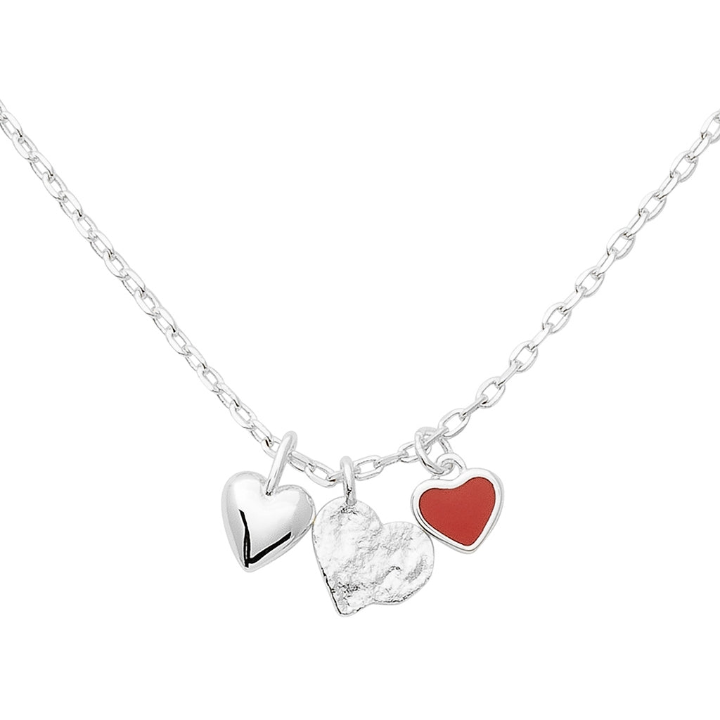 LULU Copenhagen Endless Love Necklace - silver plated Necklaces Passion Red