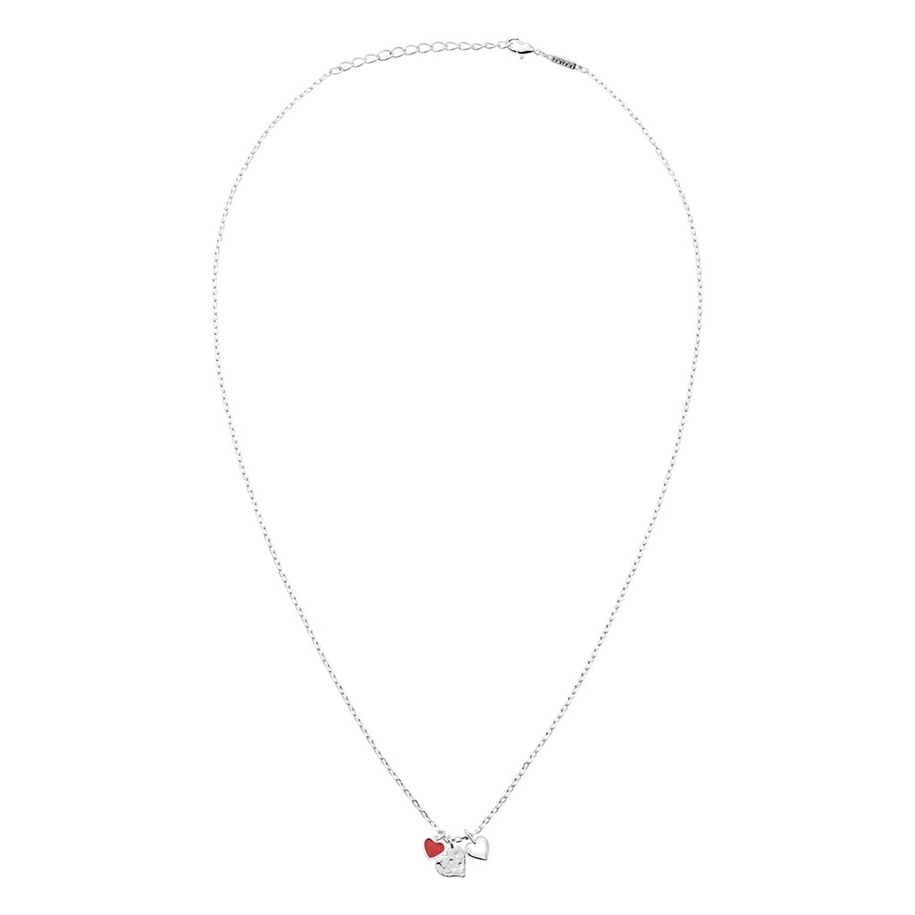 LULU Copenhagen Endless Love Necklace - silver plated Necklaces Passion Red