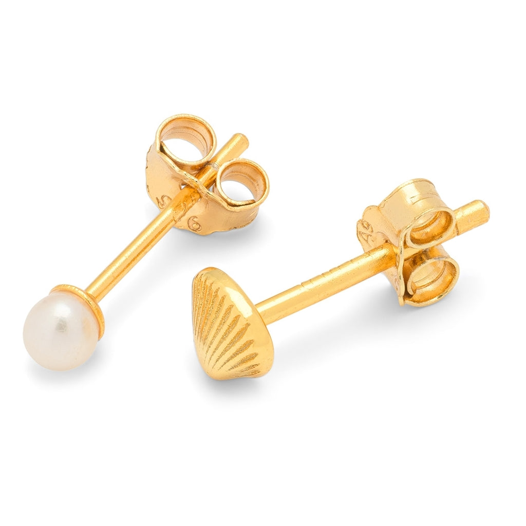 LULU Copenhagen Family Sea earrings pair Earrings, pairs Gold plated