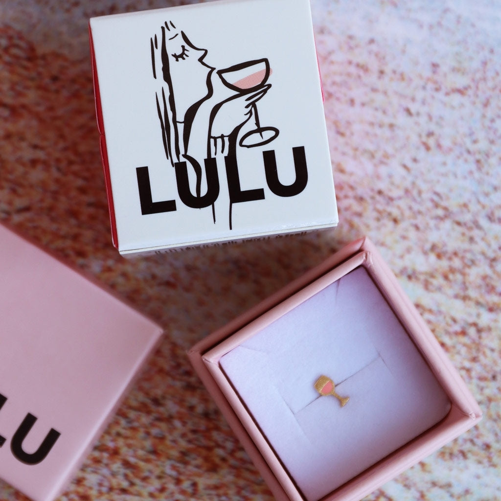 LULU Copenhagen Friday Rosé earring 1 pcs Ear stud, 1 pcs Gold plated