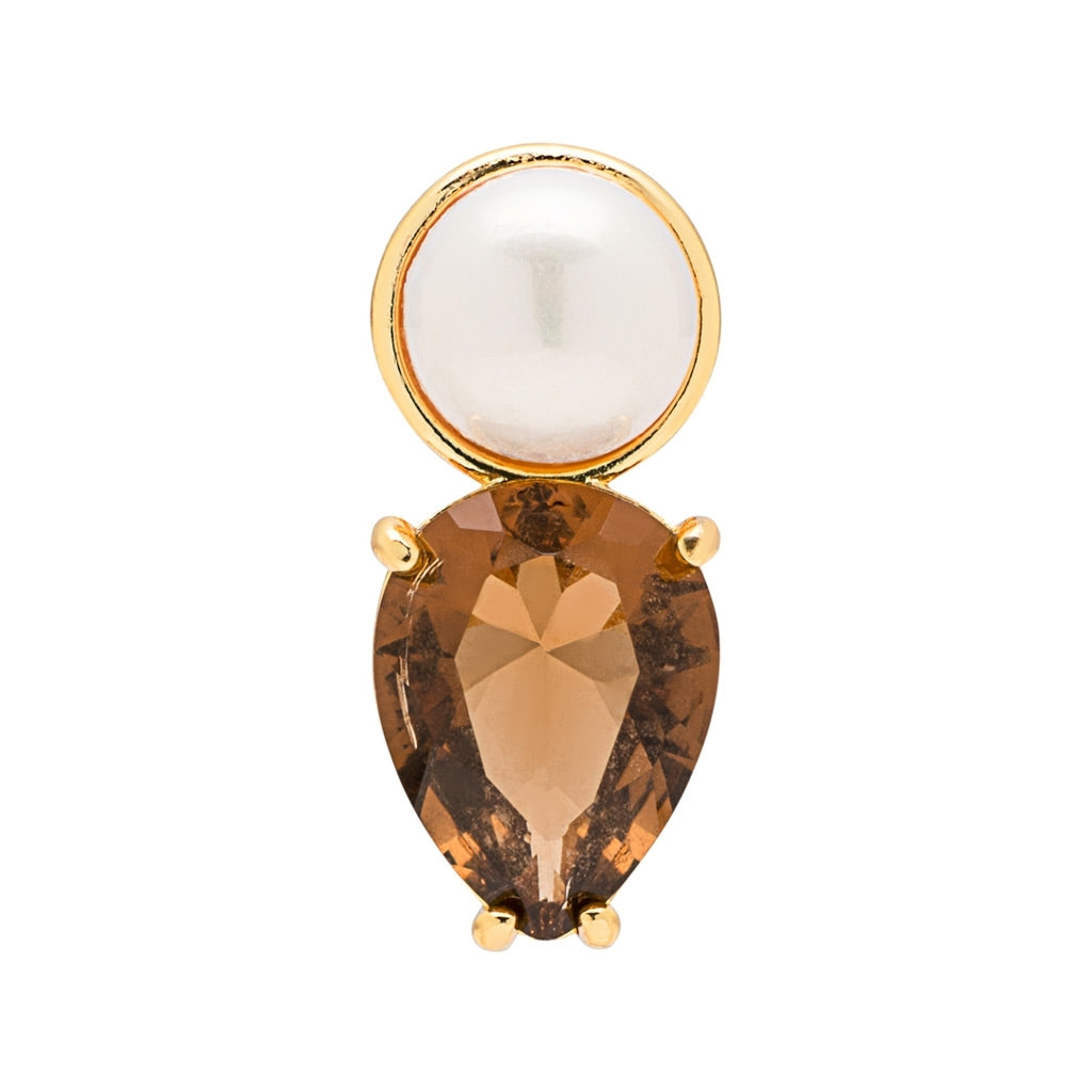 LULU Copenhagen Gala The Drop earring 1 pcs Ear stud, 1 pcs Gold plated