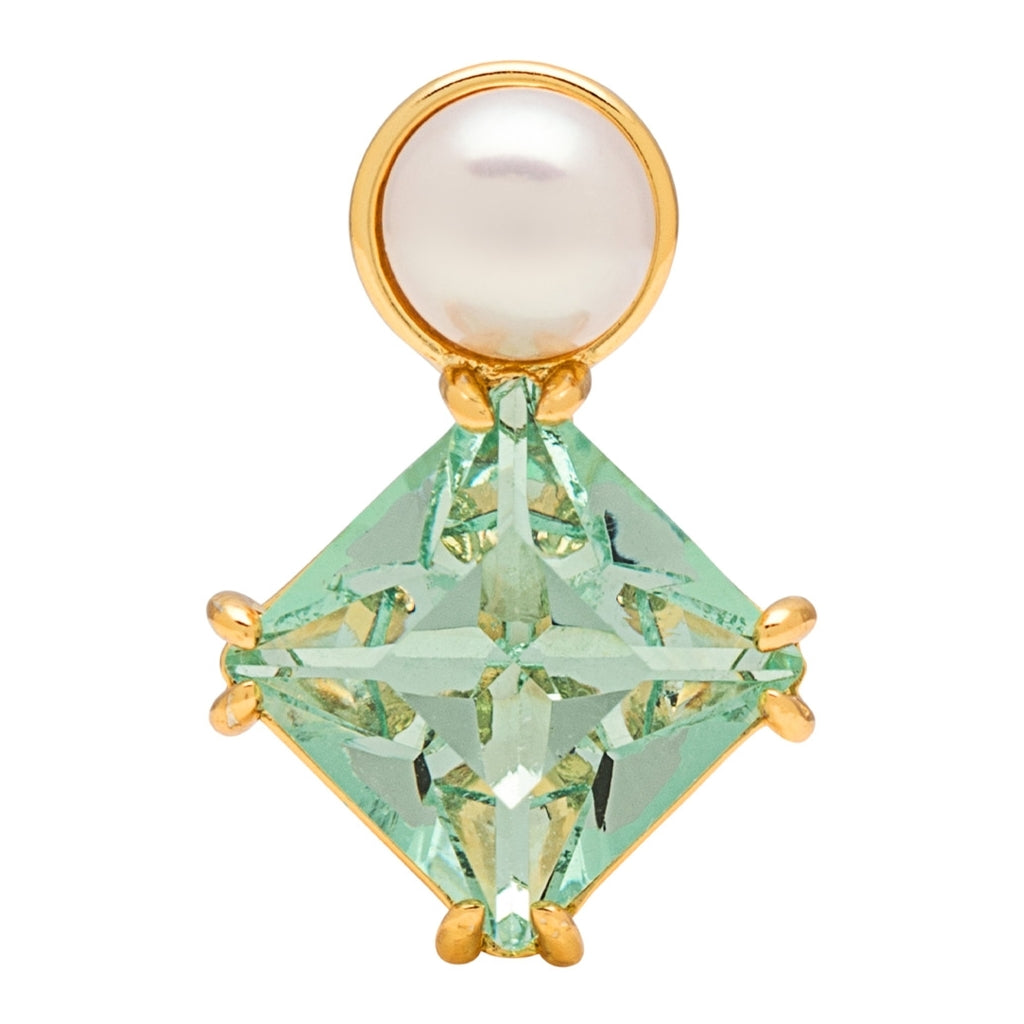 LULU Copenhagen Gala The Square earring 1 pcs Ear stud, 1 pcs Gold plated