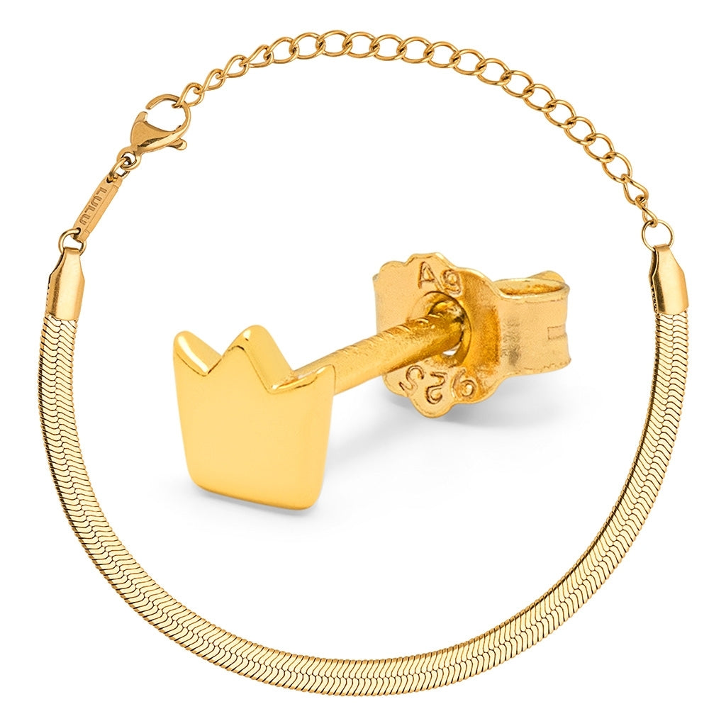 LULU Copenhagen Gift Collection, For My Queen Gift Collection Gold plated