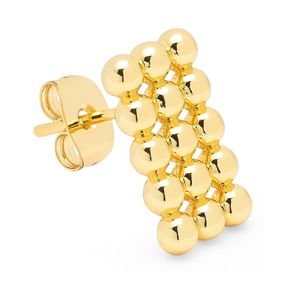 LULU Copenhagen Glamour earring 1 pcs Ear stud, 1 pcs Gold plated