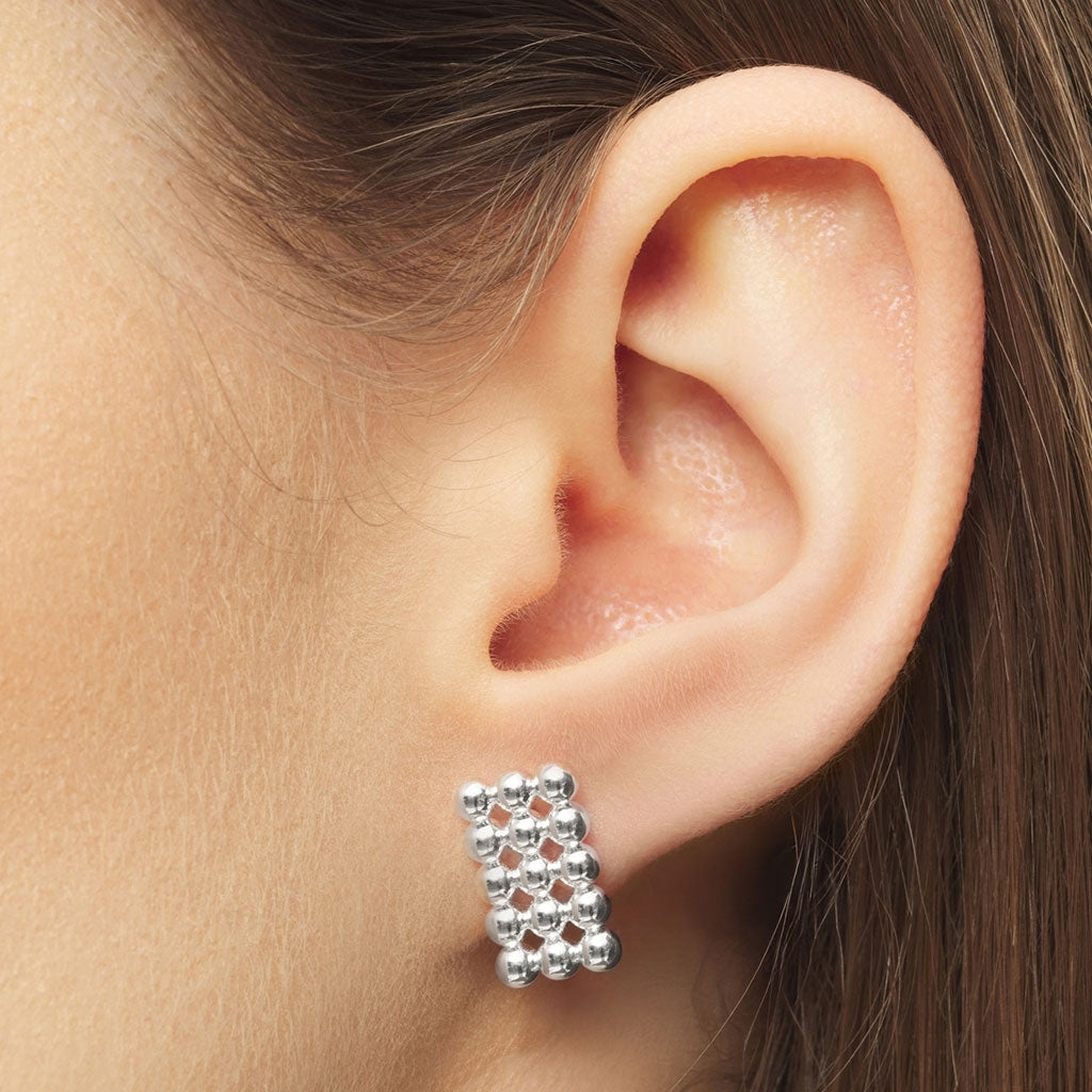 LULU Copenhagen Glamour earring 1 pcs Ear stud, 1 pcs Silver Plated