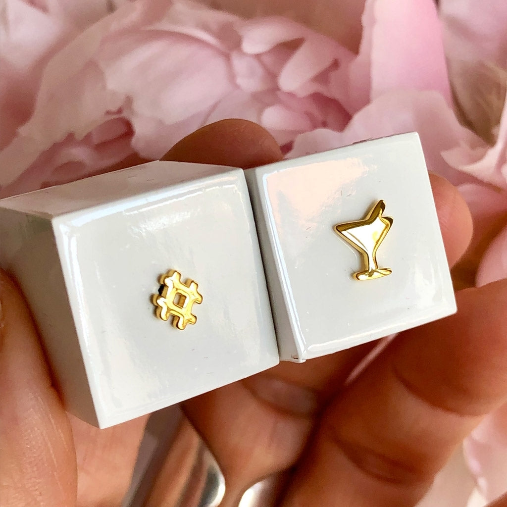 LULU Copenhagen Hashtag earring 1 pcs Ear stud, 1 pcs Silver