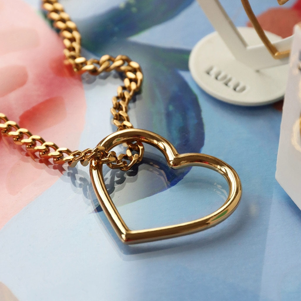 LULU Copenhagen Heart Ring gold plated Rings Gold plated
