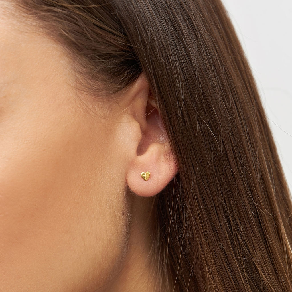 LULU Copenhagen Heart Wings earring 1 pcs Ear stud, 1 pcs Gold plated