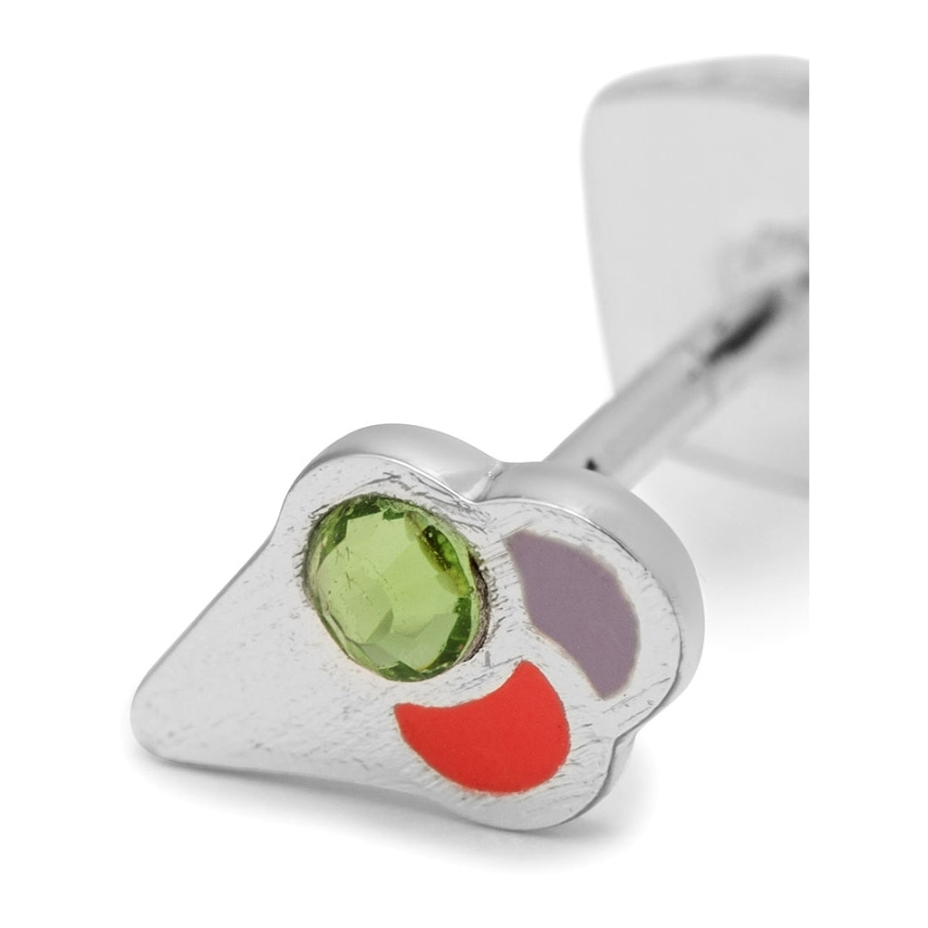 LULU Copenhagen Ice Cone Crystal earring 1 pcs Ear stud, 1 pcs Silver Plated