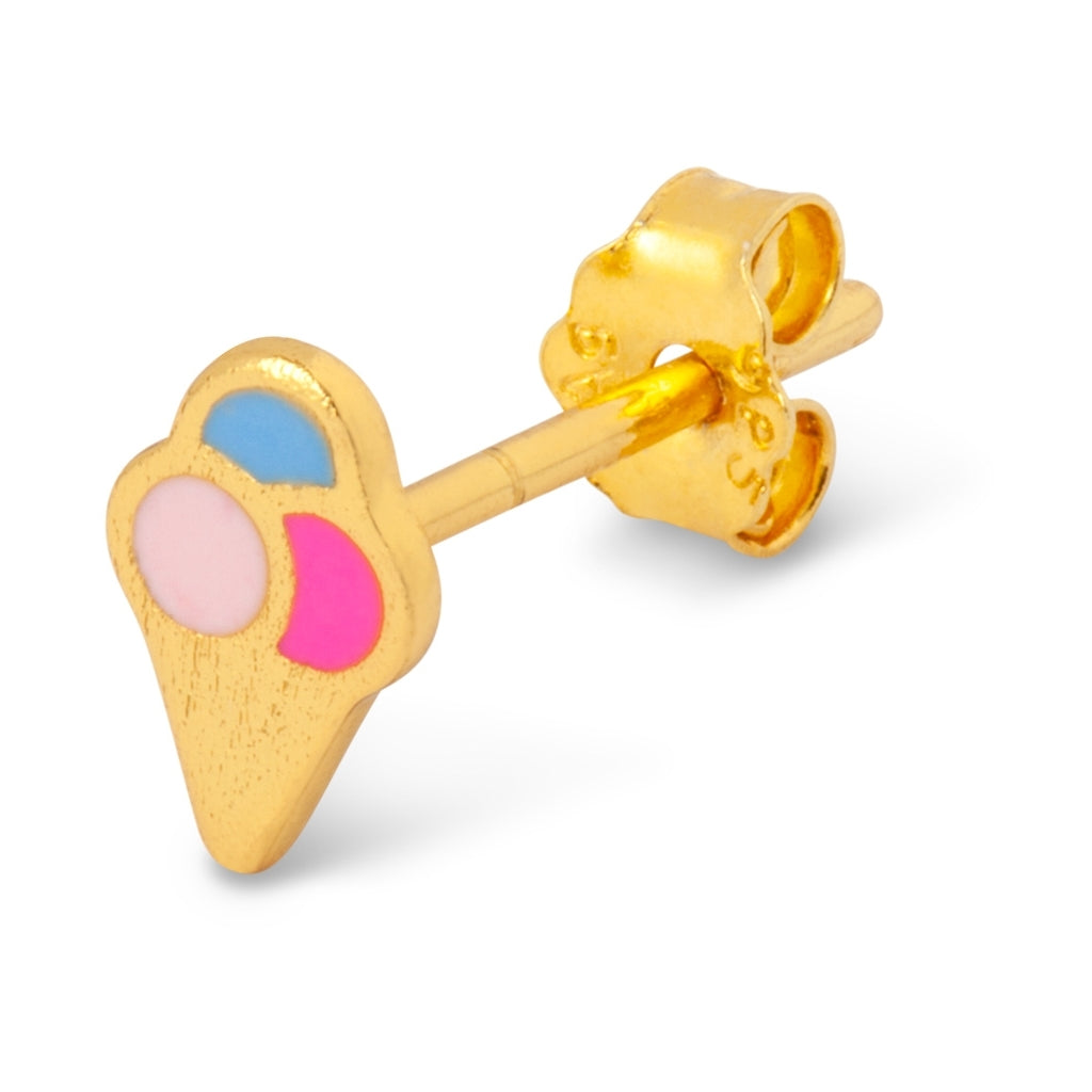 LULU Copenhagen Ice cone earring 1 pcs Ear stud, 1 pcs Gold plated