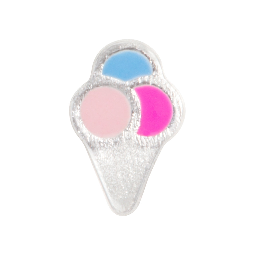 LULU Copenhagen Ice cone earring 1 pcs Ear stud, 1 pcs Silver Plated
