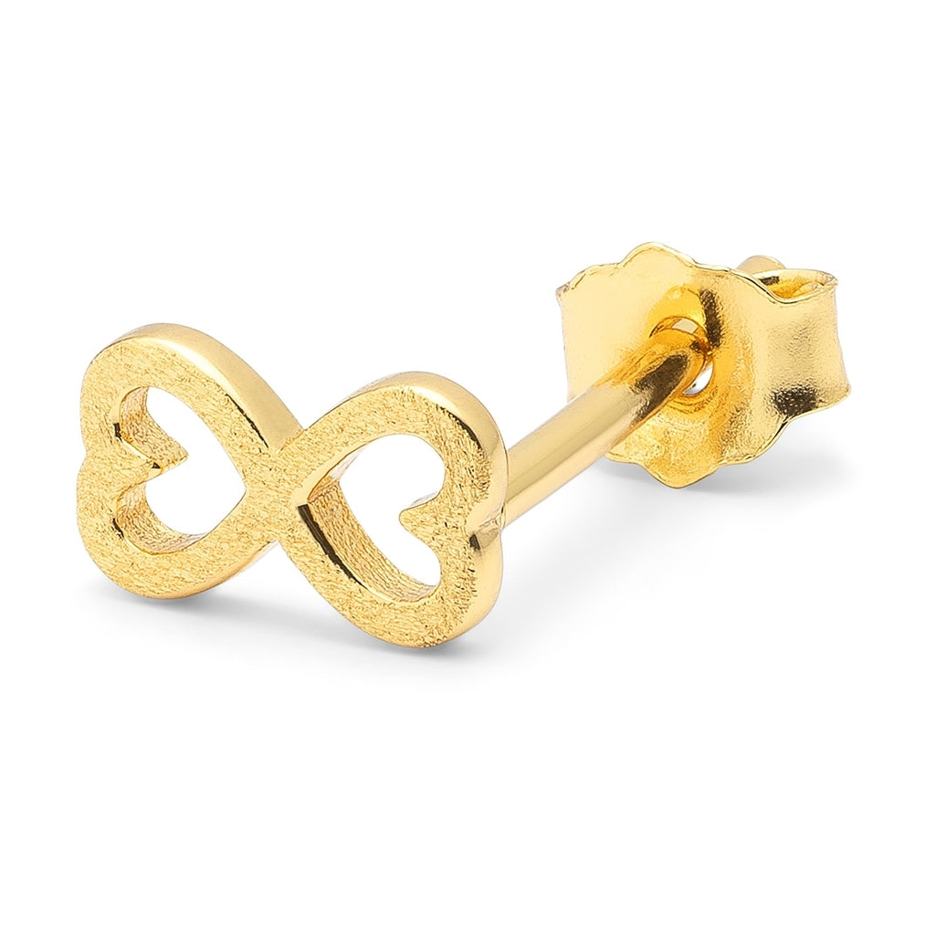 LULU Copenhagen Infinite Love earring 1 pcs Ear stud, 1 pcs Gold plated