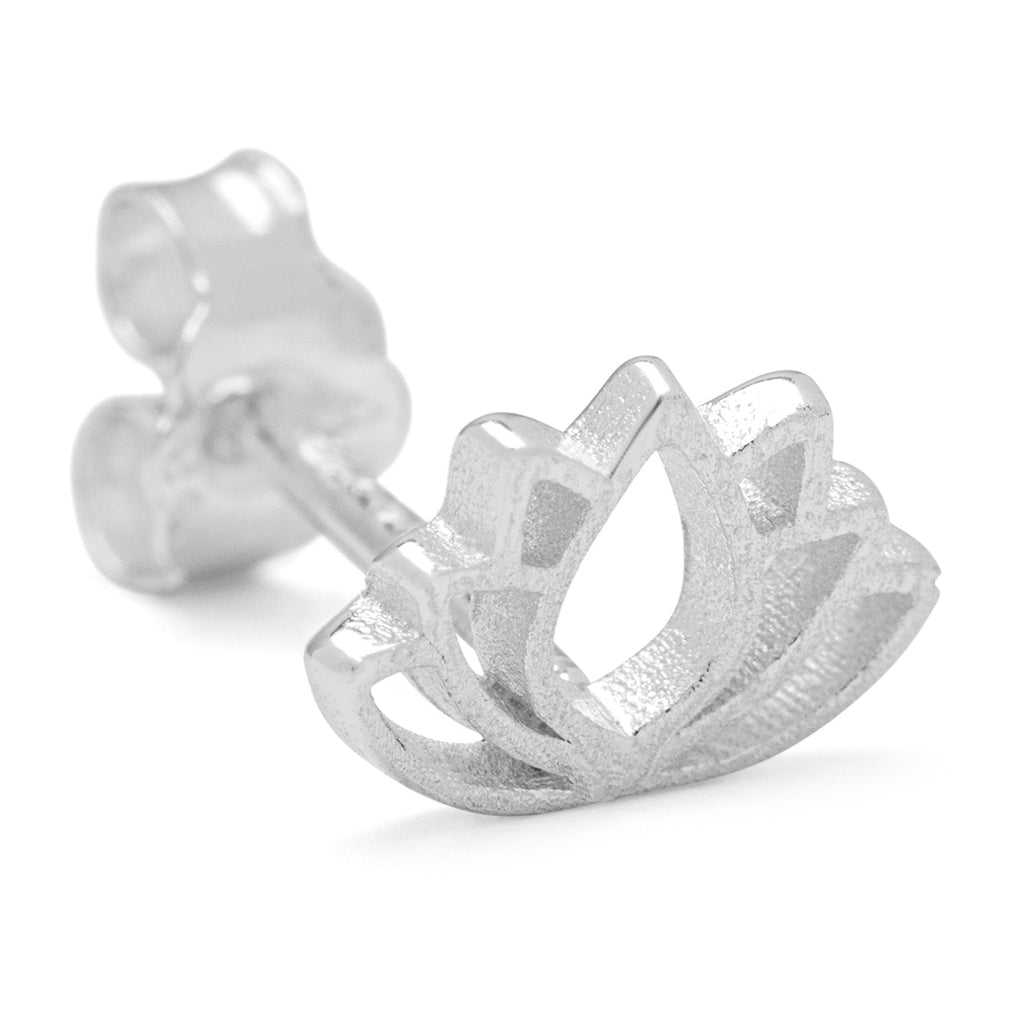 LULU Copenhagen Lotus earring 1 pcs Ear stud, 1 pcs Silver