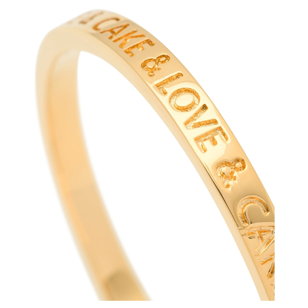 LULU Copenhagen Love & Cake Bangle - Gold Plated Bracelets Gold plated