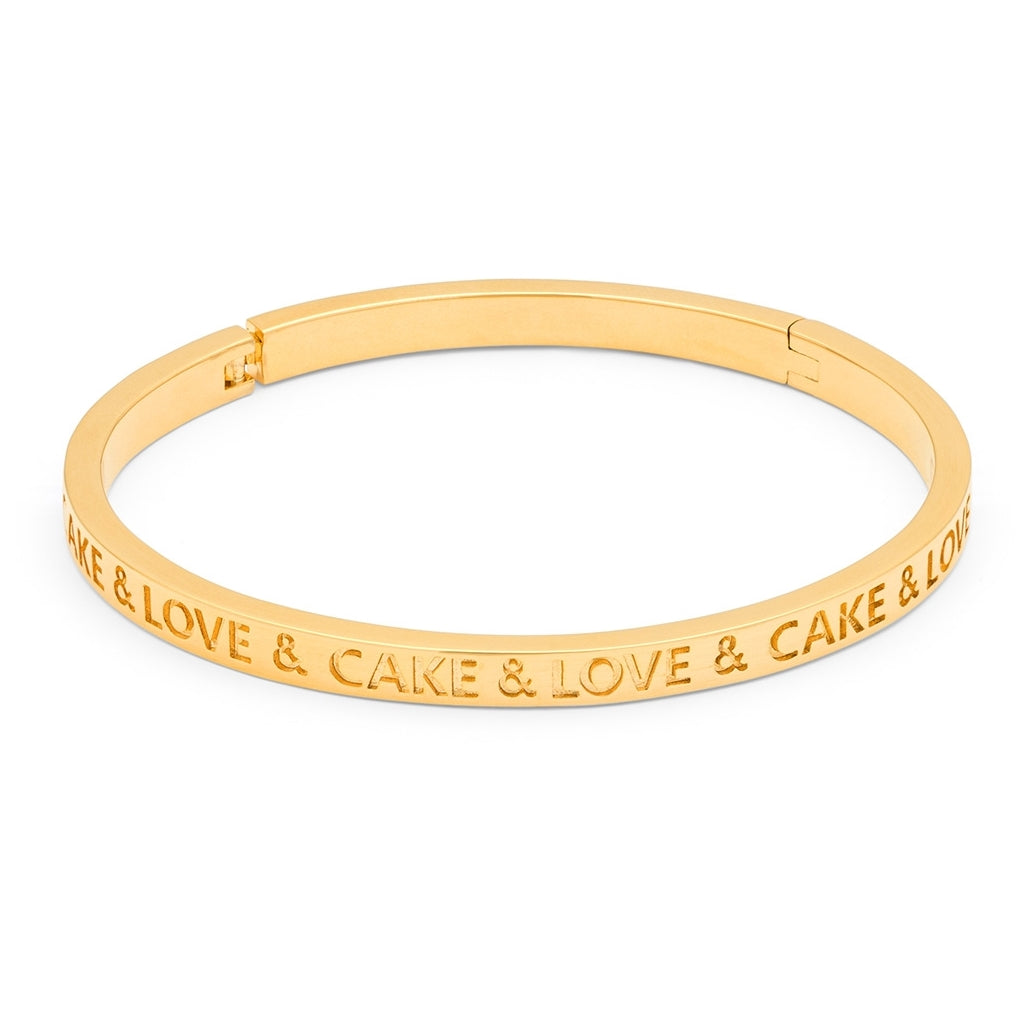 LULU Copenhagen Love & Cake Bangle - Gold Plated Bracelets Gold plated