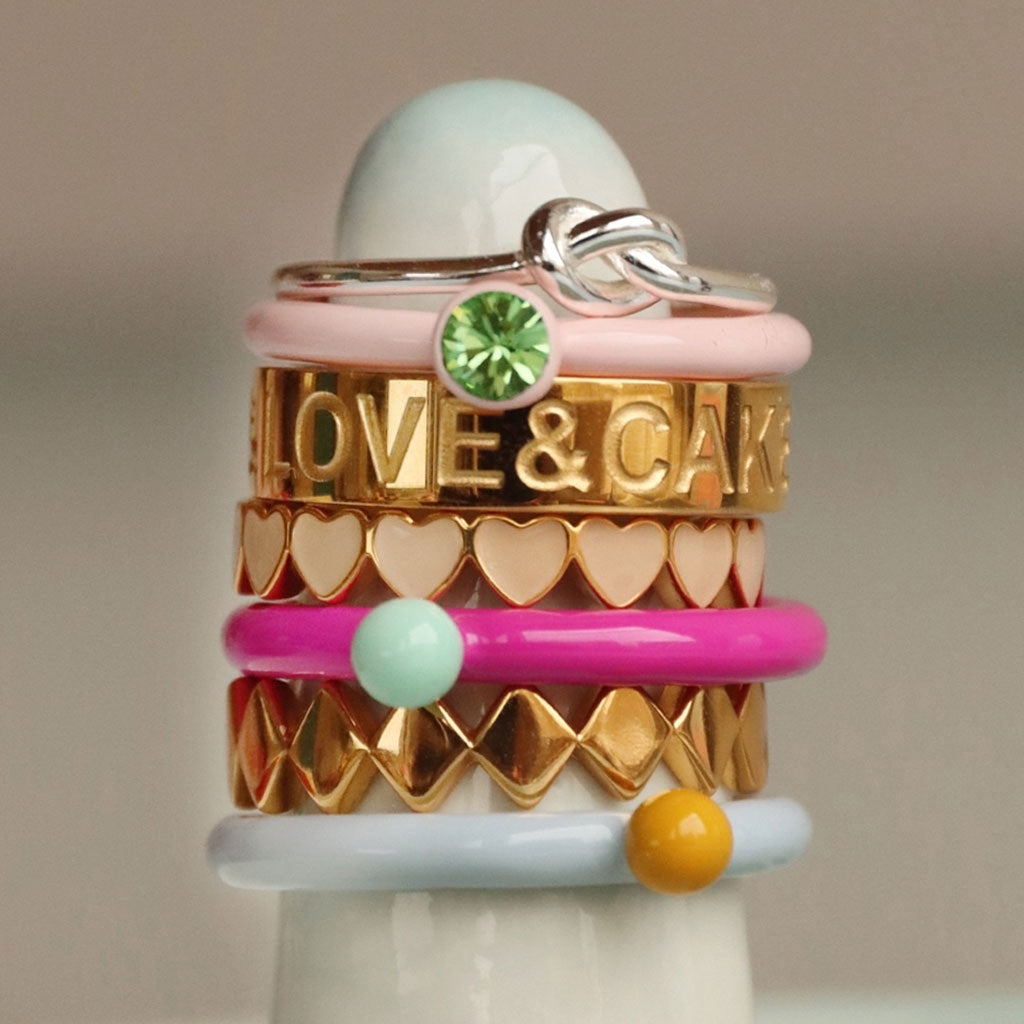 LULU Copenhagen Love & Cake Ring - Gold Plated Rings Gold plated