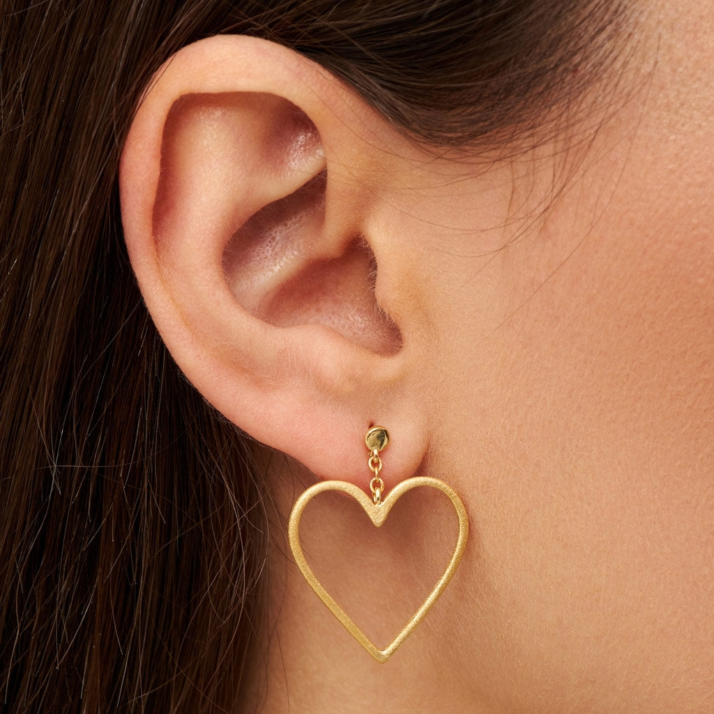 LULU Copenhagen Love Free earring 1 pcs Ear stud, 1 pcs Gold plated