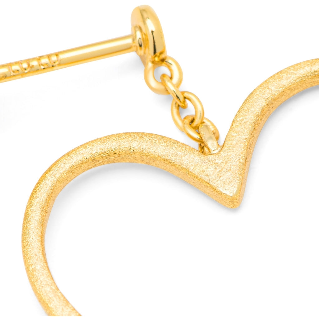 LULU Copenhagen Love Free earring 1 pcs Ear stud, 1 pcs Gold plated