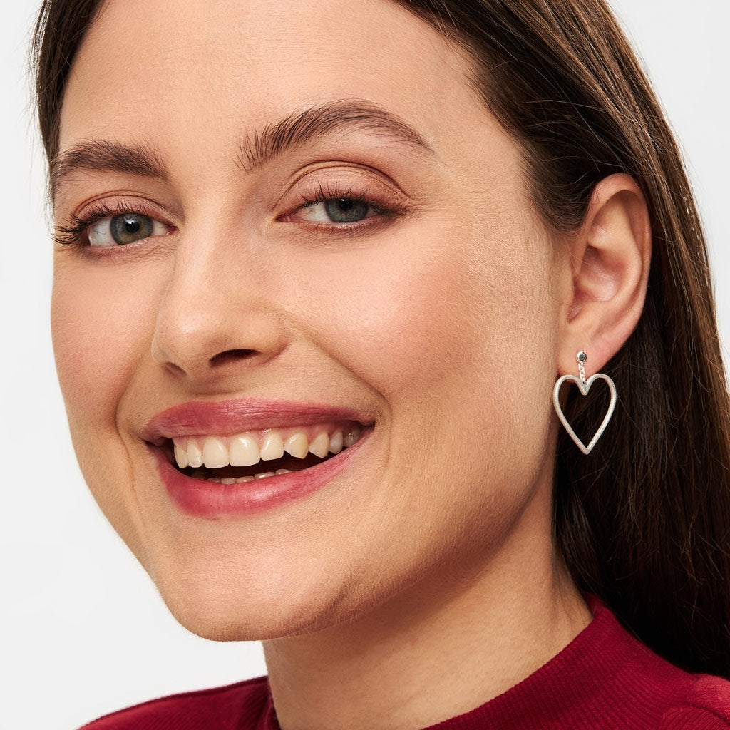 LULU Copenhagen Love Free earring 1 pcs Ear stud, 1 pcs Silver Plated