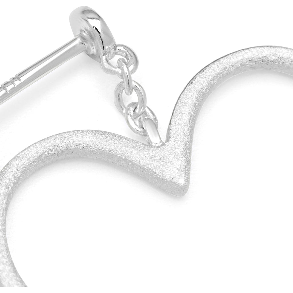 LULU Copenhagen Love Free earring 1 pcs Ear stud, 1 pcs Silver Plated