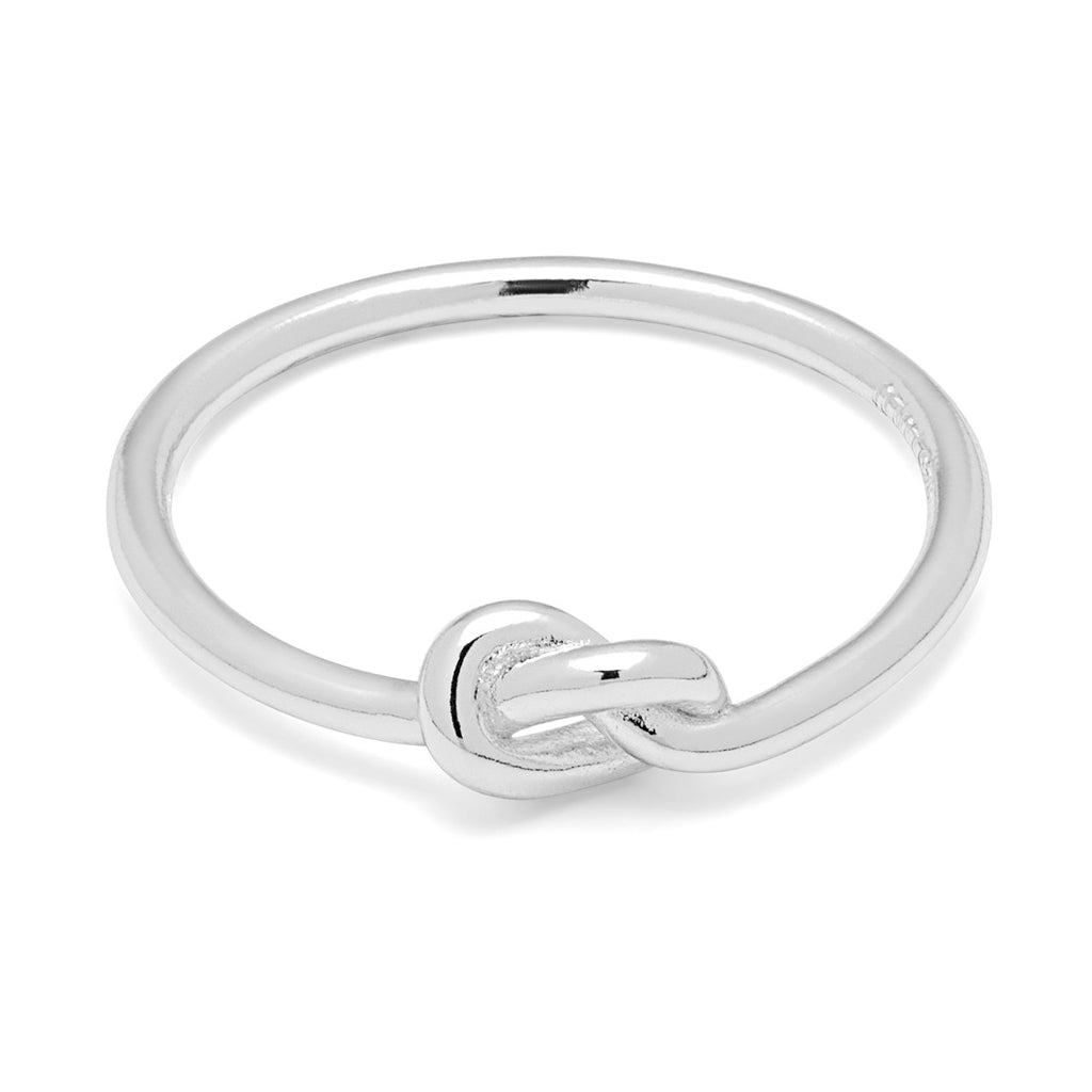 LULU Copenhagen Love Knot Ring silver Rings Silver