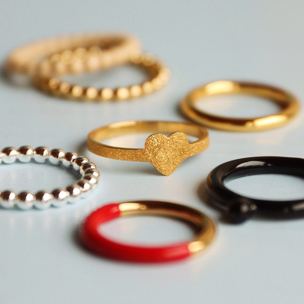 LULU Copenhagen Love Ring Rings Gold plated