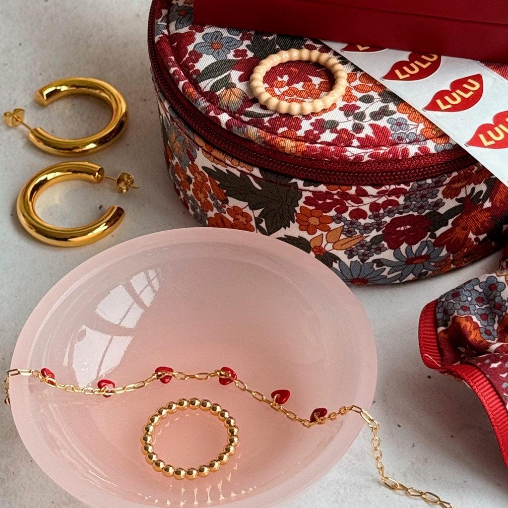 LULU Copenhagen Love U Bracelet gold plated Bracelets Passion Red