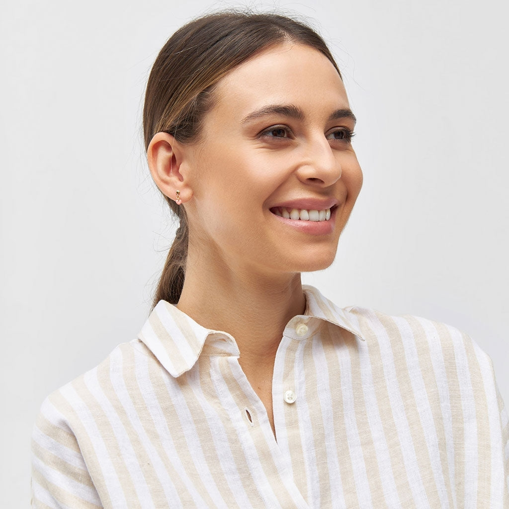 LULU Copenhagen Love U Dangling earring 1 pcs Ear stud, 1 pcs Burnt Coral