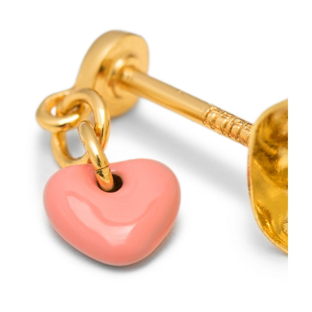 LULU Copenhagen Love U Dangling earring 1 pcs Ear stud, 1 pcs Burnt Coral