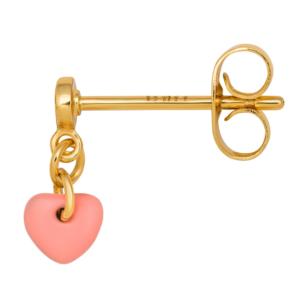 LULU Copenhagen Love U Dangling earring 1 pcs Ear stud, 1 pcs Burnt Coral