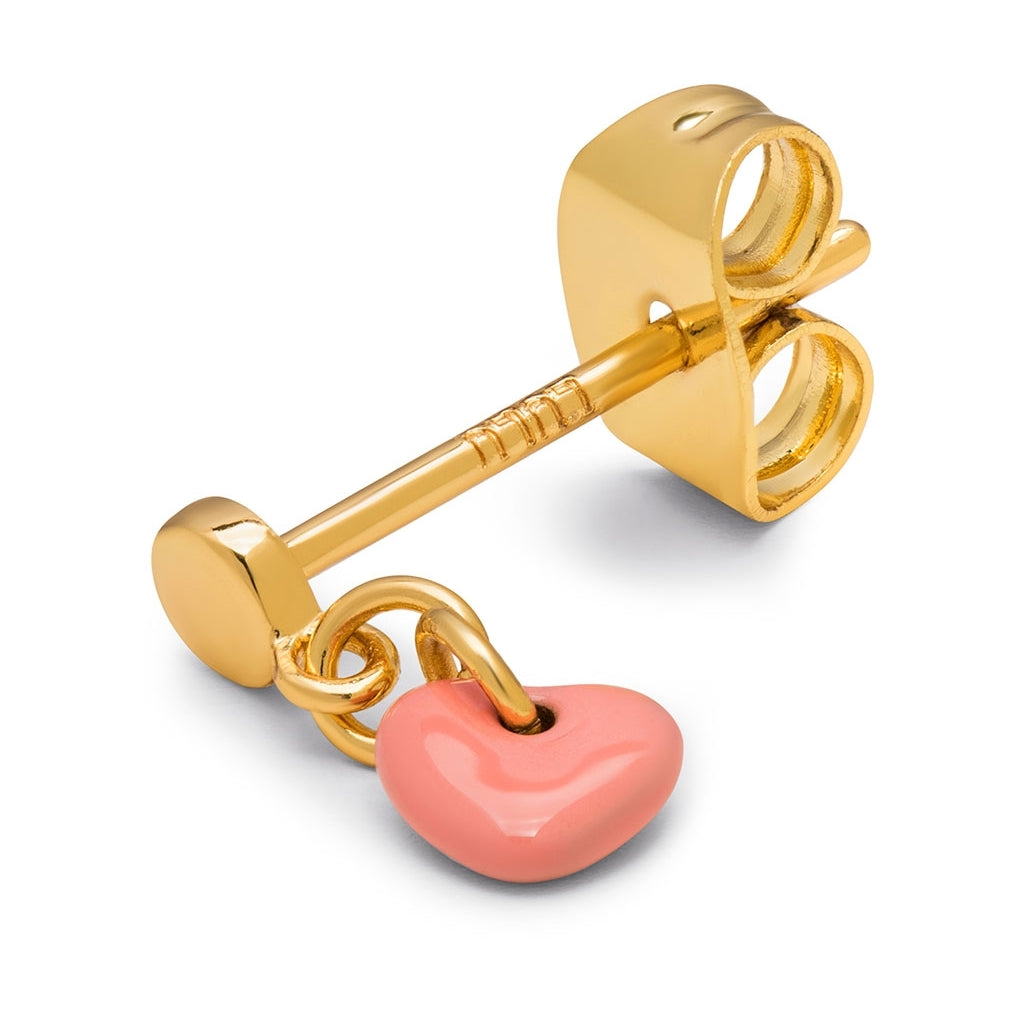 LULU Copenhagen Love U Dangling earring 1 pcs Ear stud, 1 pcs Burnt Coral