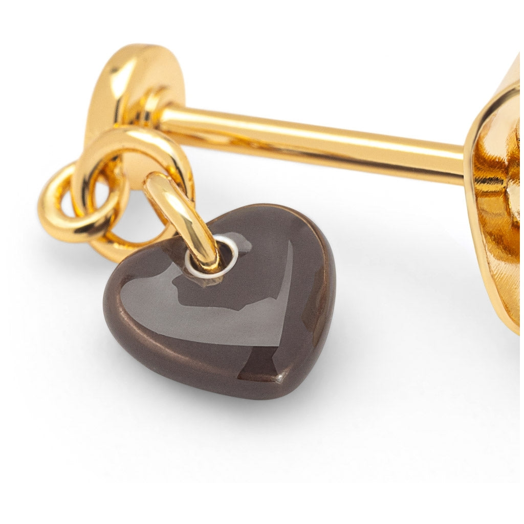 LULU Copenhagen Love U Dangling earring 1 pcs Ear stud, 1 pcs Cocoa Powder