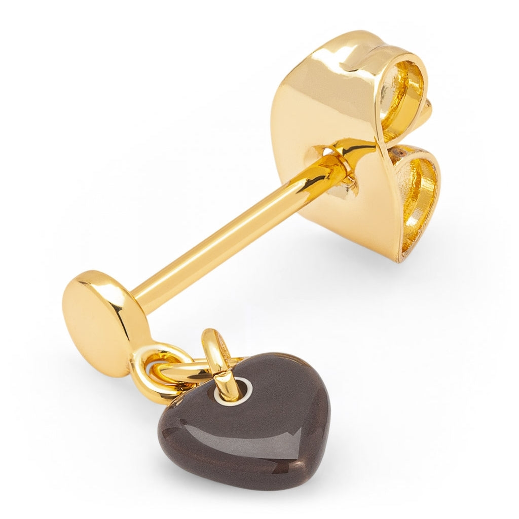 LULU Copenhagen Love U Dangling earring 1 pcs Ear stud, 1 pcs Cocoa Powder