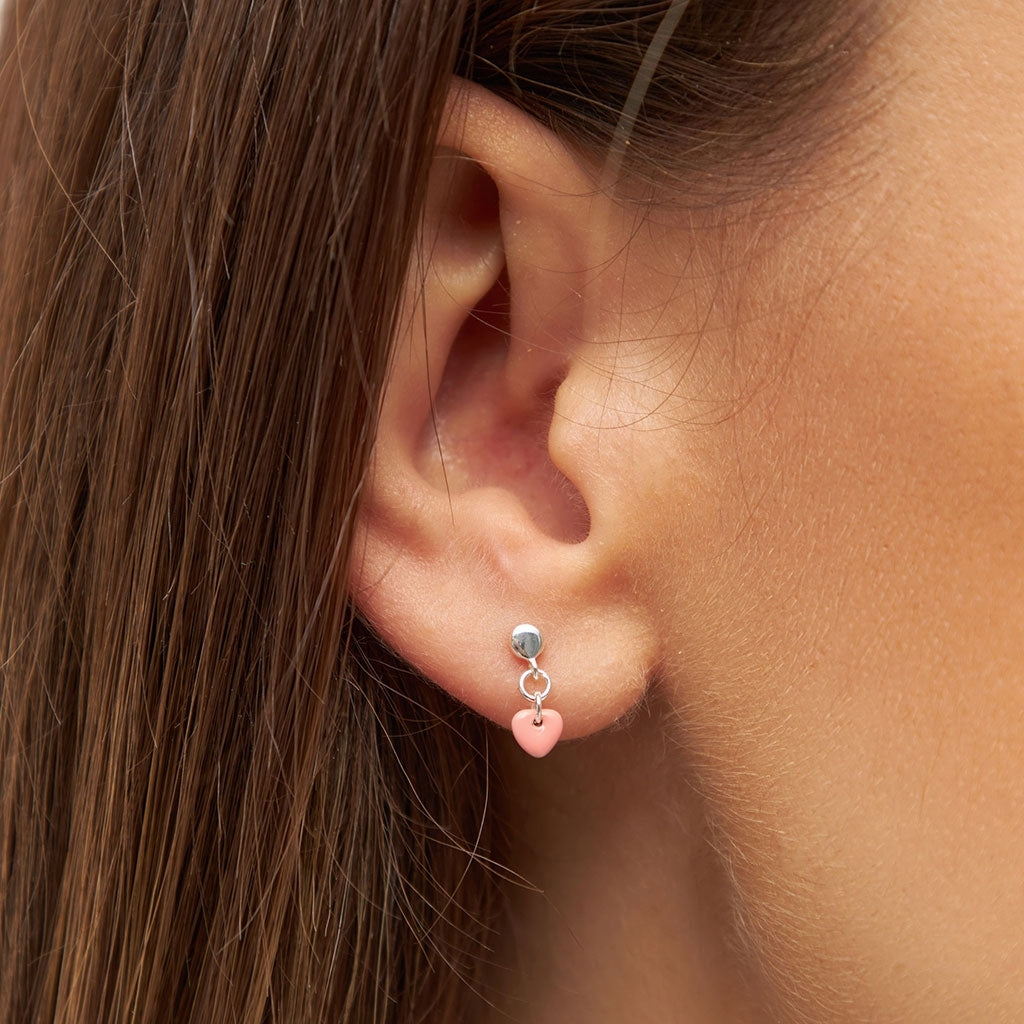 LULU Copenhagen Love U Dangling earring 1 pcs Ear stud, 1 pcs Burnt Coral