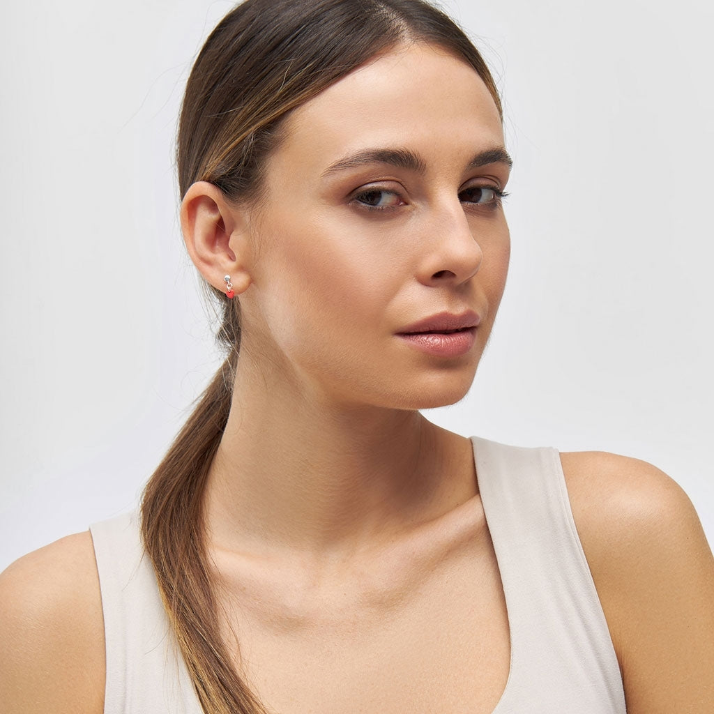 LULU Copenhagen Love U Dangling earring 1 pcs Ear stud, 1 pcs Lipstick Red