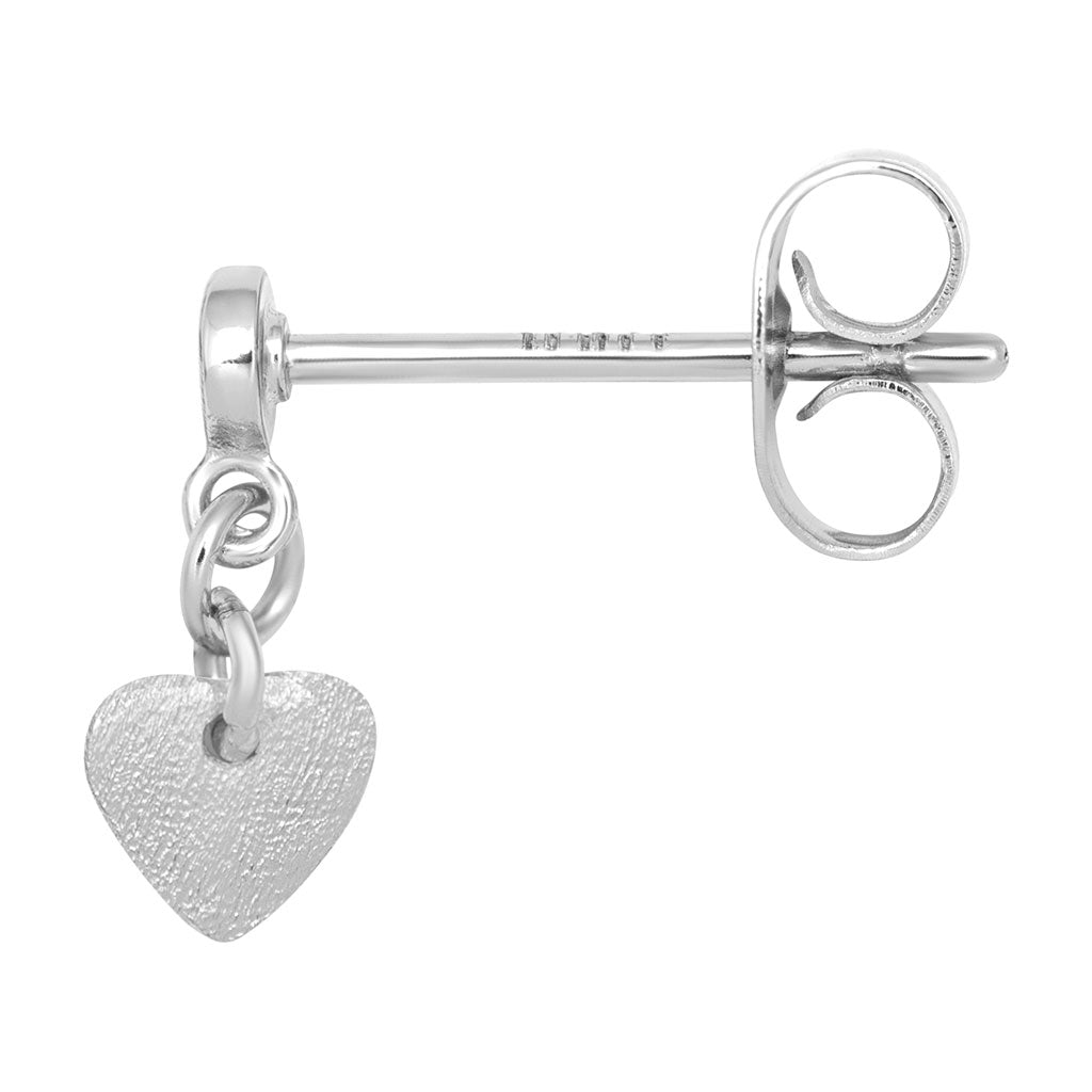 LULU Copenhagen Love U Dangling earring 1 pcs Ear stud, 1 pcs Silver Plated