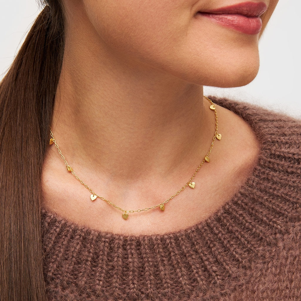 LULU Copenhagen Love U Necklace gold plated Necklaces Gold plated