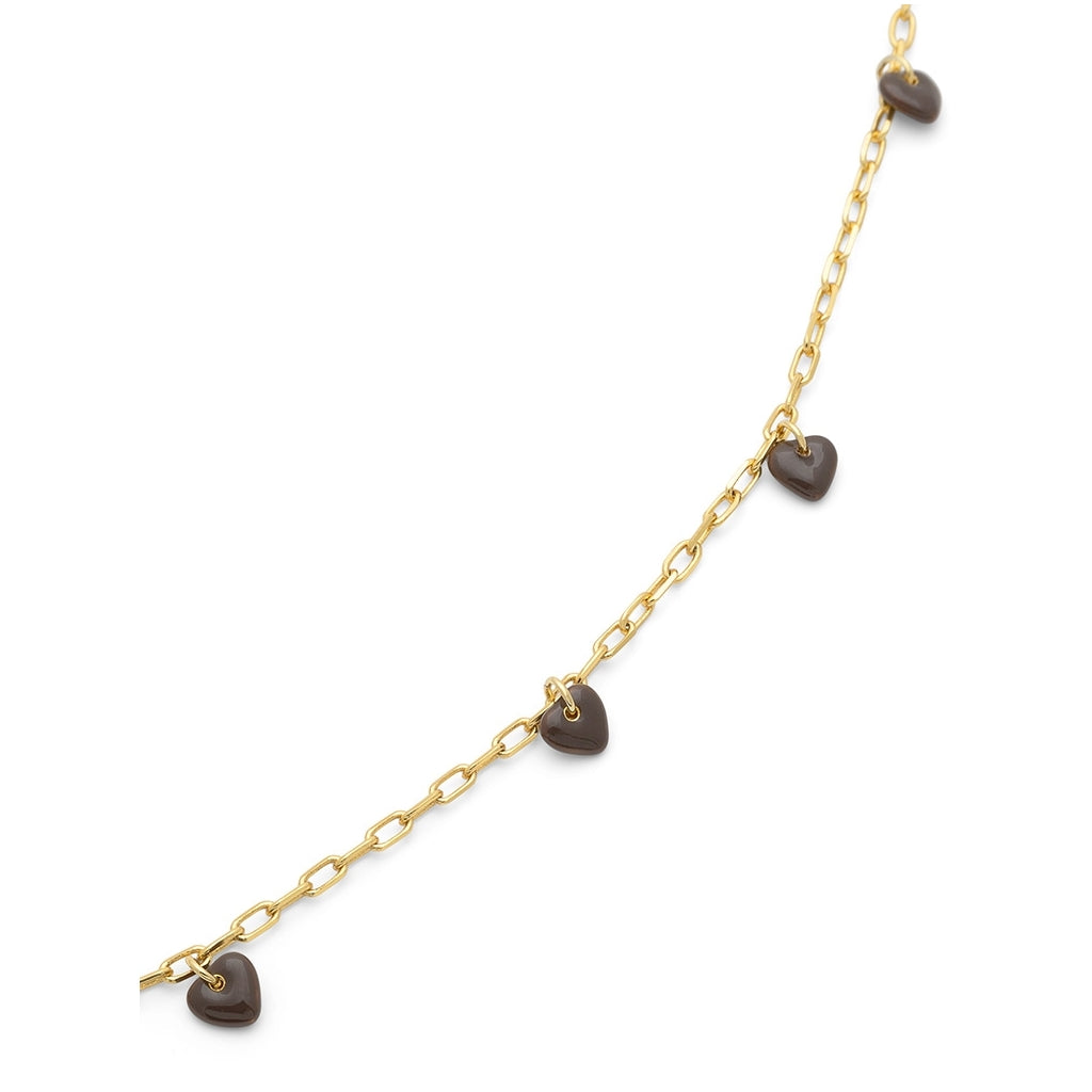 LULU Copenhagen Love U Necklace gold plated Necklaces Cocoa Powder