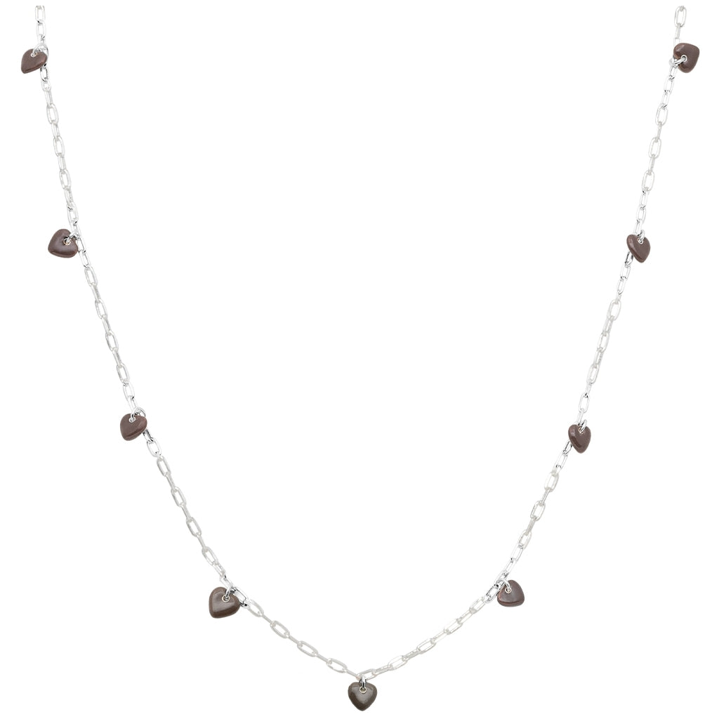 LULU Copenhagen Love U Necklace silver plated Necklaces Cocoa Powder