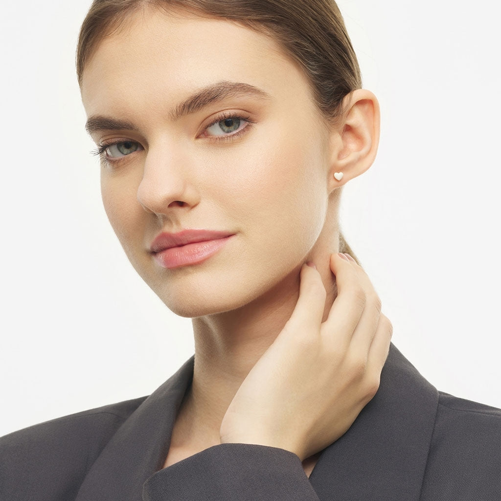 LULU Copenhagen Love U earring 1 pcs Ear stud, 1 pcs Coconut Milk