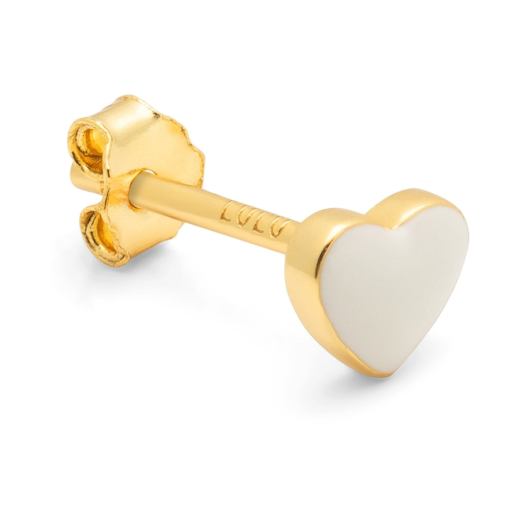 LULU Copenhagen Love U earring 1 pcs Ear stud, 1 pcs Coconut Milk