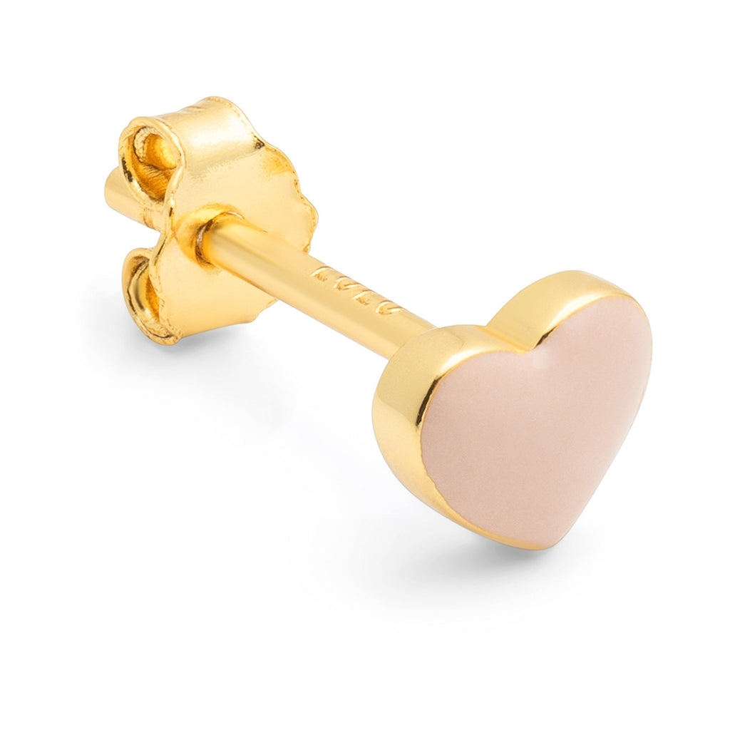 LULU Copenhagen Love U earring 1 pcs Ear stud, 1 pcs Dusty Peach