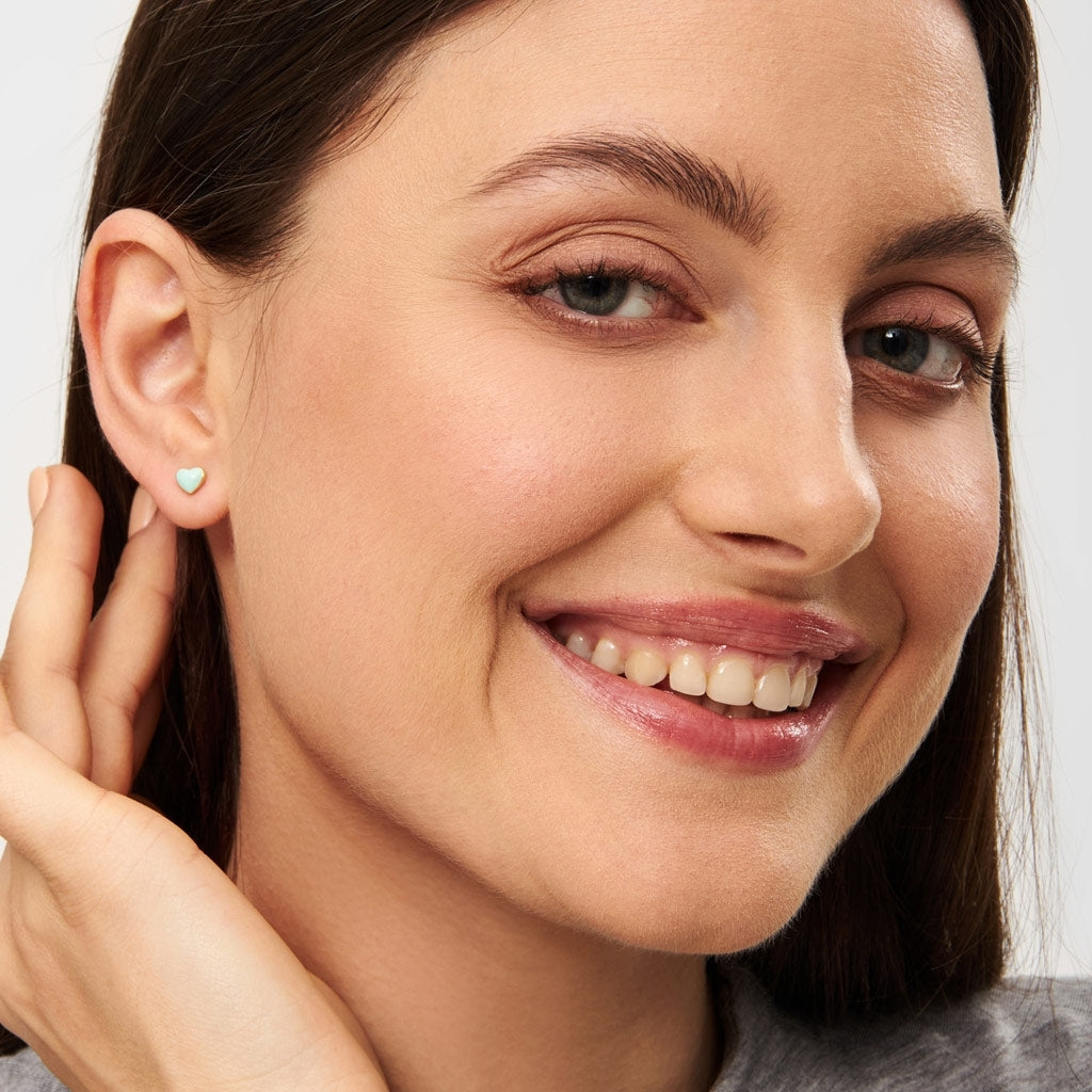 LULU Copenhagen Love U earring 1 pcs Ear stud, 1 pcs Mint