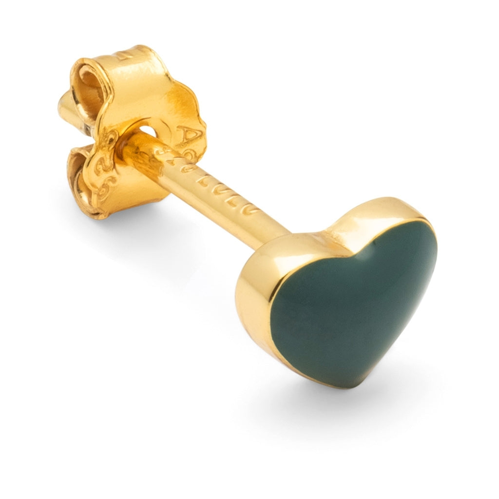 LULU Copenhagen Love U earring 1 pcs Ear stud, 1 pcs North Sea Green