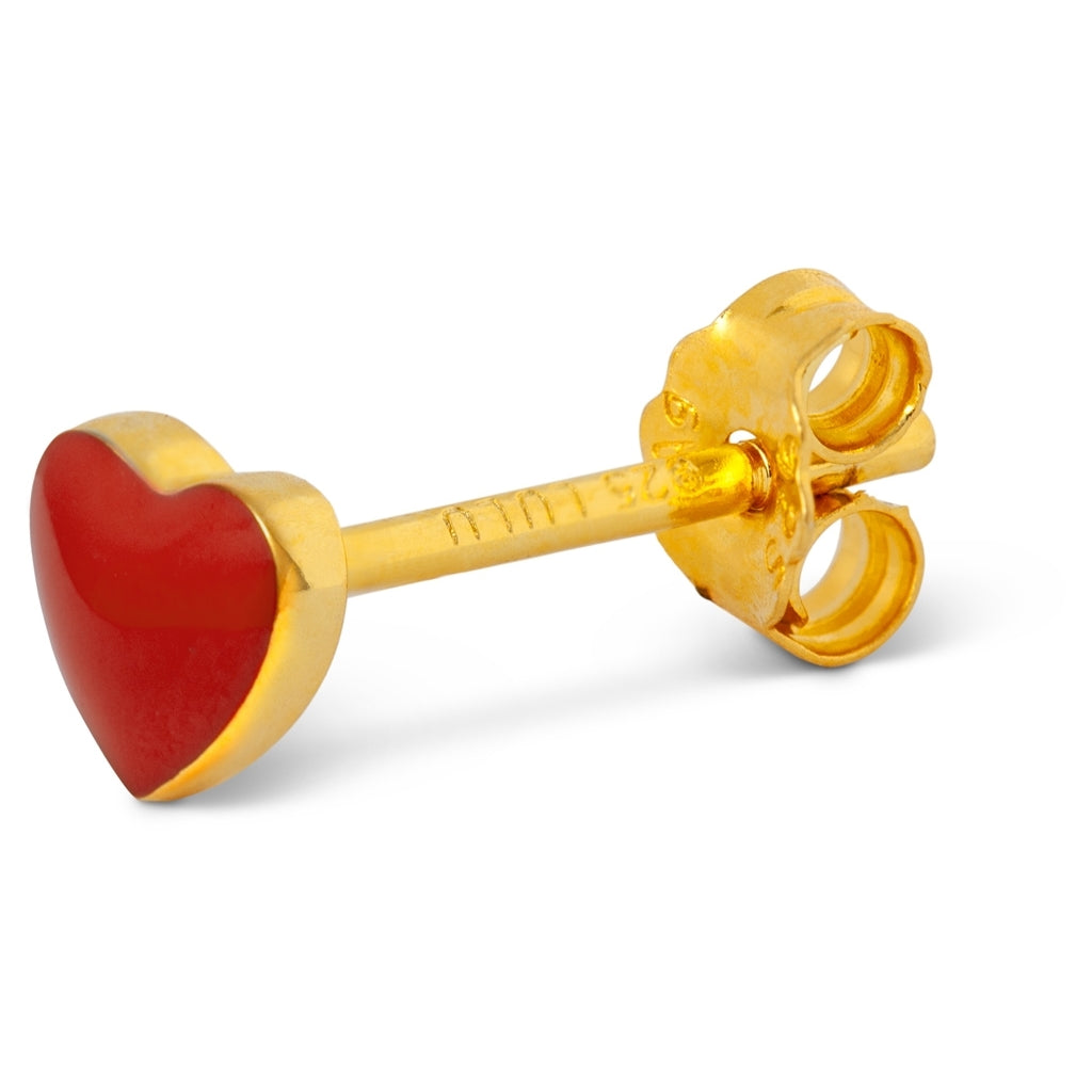 LULU Copenhagen Love U earring 1 pcs Ear stud, 1 pcs Passion Red