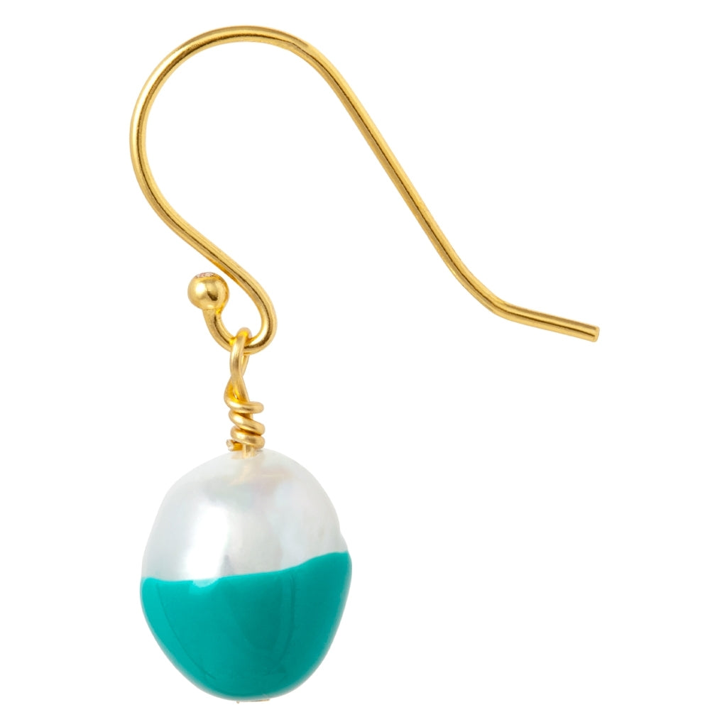 LULU Copenhagen LULU Baroque earring 1 pcs Ear stud, 1 pcs Petrol