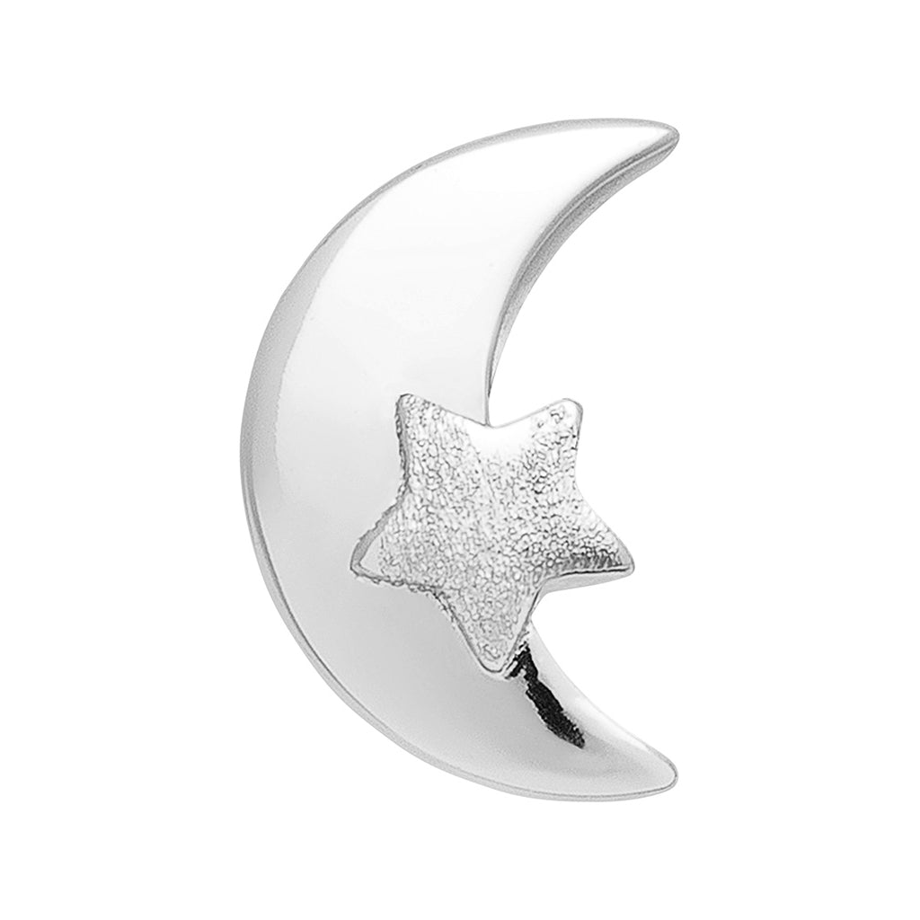 LULU Copenhagen Moon & Star earring 1 pcs Ear stud, 1 pcs Silver