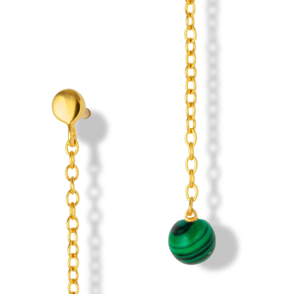 LULU Copenhagen Natural Stone Chain earring 1 pcs Ear stud, 1 pcs
