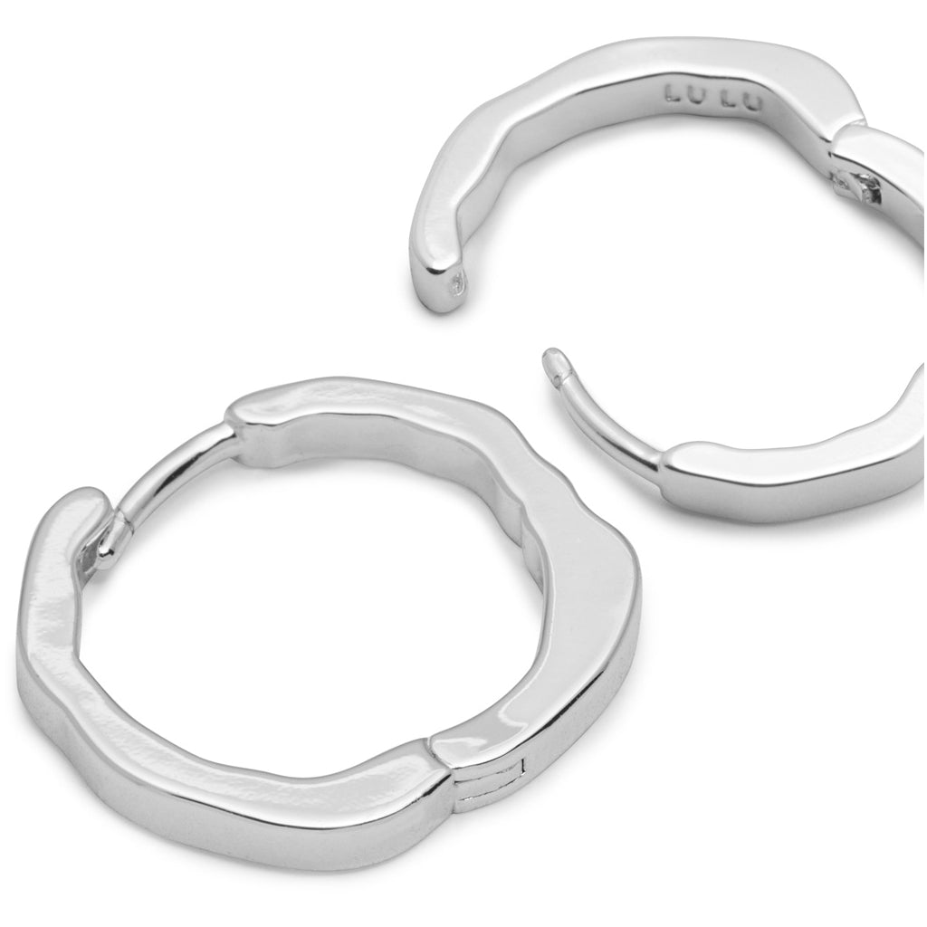 LULU Copenhagen Organic Hoops Pair Hoops Silver Plated